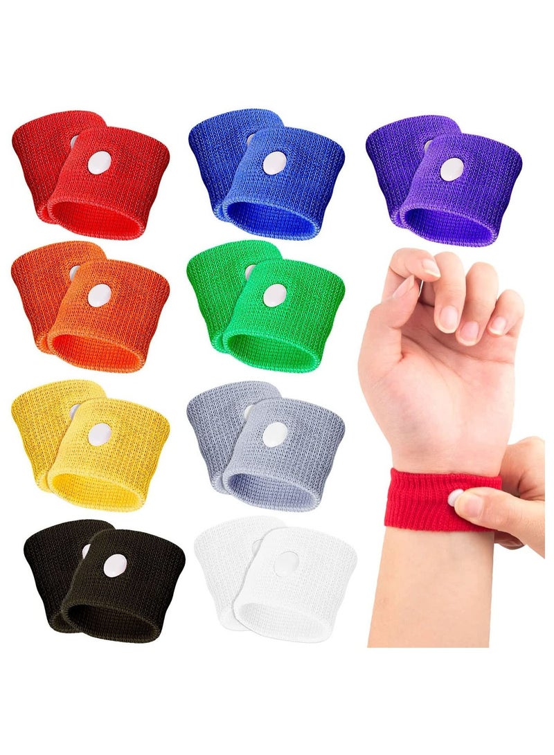 SYOSI Motion Sickness Relief Wristbands Travel Acupressure Nausea Band Anti Car Sea Morning Bands for 9 Pairs - Image 1