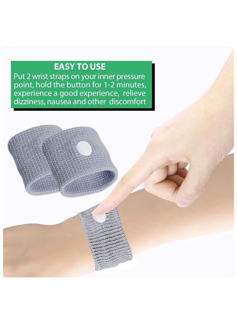 SYOSI Motion Sickness Relief Wristbands Travel Acupressure Nausea Band Anti Car Sea Morning Bands for 9 Pairs - Image 2