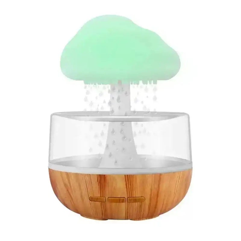 Cloud Rain Humidifier Water Drip With Colorful LED Lights- Multicolor