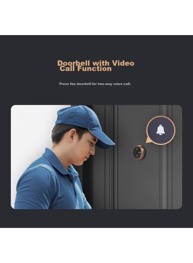EZVIZ Dp2S 3Mp Ultra Hd Smart Peephole Camera, Hikvision'S Home Visual Peephole Doorbell, Remote Mobile Video Monitoring - Image 4