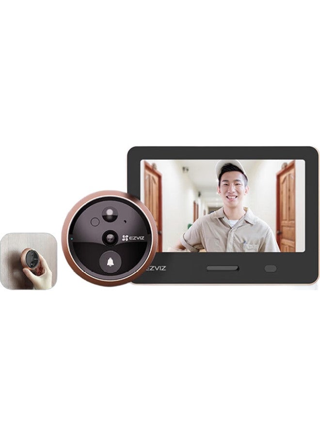 EZVIZ Dp2S 3Mp Ultra Hd Smart Peephole Camera, Hikvision'S Home Visual Peephole Doorbell, Remote Mobile Video Monitoring - Image 1