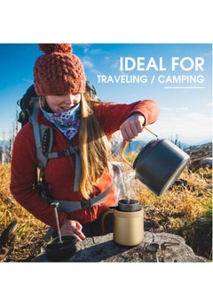 KASTWAVE Portable Coffee Maker Set ,Stainless Steel Mug & Collapsible Pour Over Filter Enjoy Fresh Coffee Anywhere for Camping, Travel, and Office Use  - Image 3