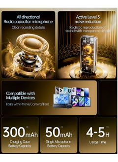 REMAX K15 Wireless Microphone 2-in-1 – Ultra-Clear Sound, Noise Reduction, 20M Range, Plug & Play, Type C  - Image 4