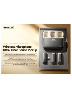 REMAX K15 Wireless Microphone 2-in-1 – Ultra-Clear Sound, Noise Reduction, 20M Range, Plug & Play, Type C  - Image 2