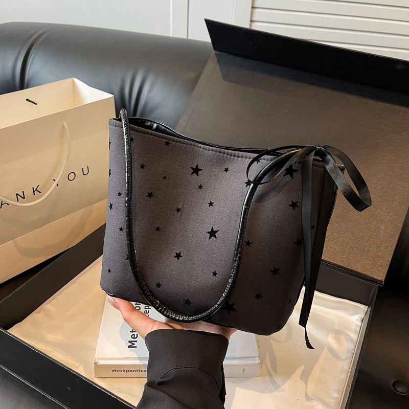 Fashionable Casual Underarm Bucket Bag Women'S Summer Korean-Style Ins Simple Shoulder Bag Niche Fashionable - Image 4