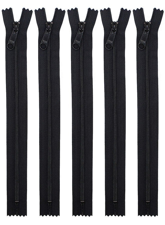 YKK Black #4.5 Handbag - Extra-Long Pull Zipper (5 Zippers Per Pack) 7" Inches CFC-451 - Image 1