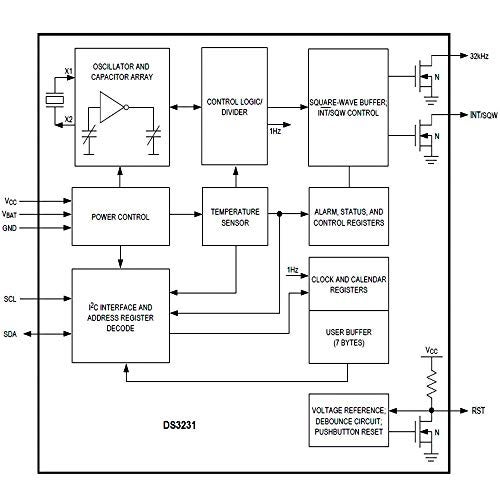 DORHEA DS3231 AT24C32 IIC RTC Module Clock Timer Memory Module Beats Replace DS1307 I2C RTC Board (Batteries not Included) + 20 PCS Male to Female Jumper Wire Cable - Image 5