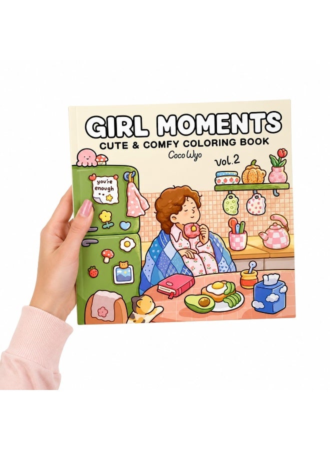 Coloring Book for Adults and Children Girl Moments - Image 1