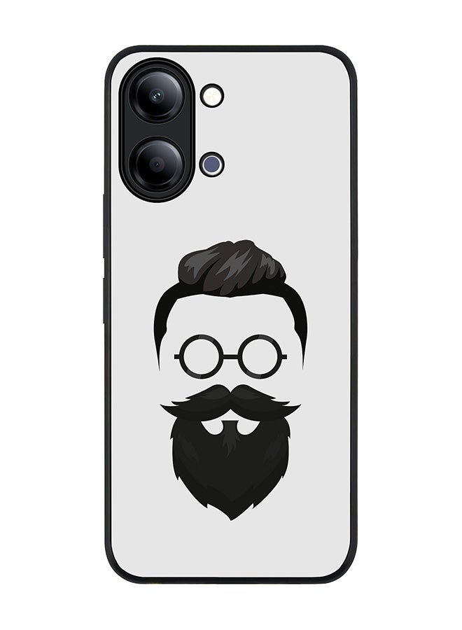 Stylizedd For vivo Y05 4G / Y6t 5G Case,Slim fit Camera Protection, Shockproof Thin Phone cover  - Beard Hipster - Image 1
