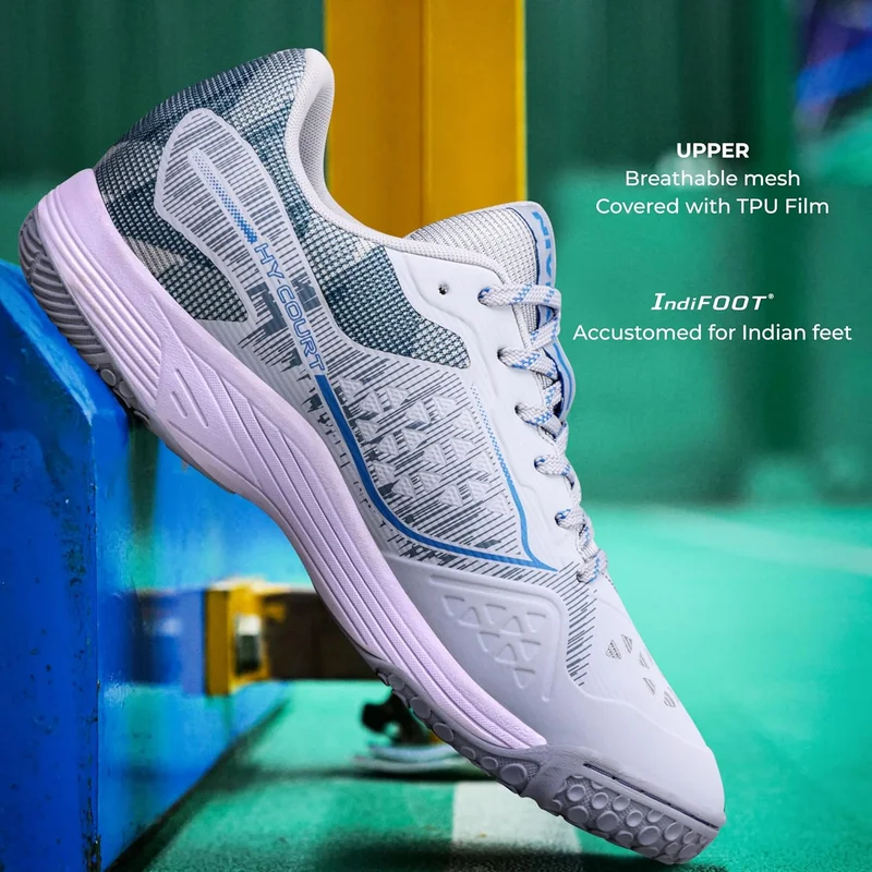 Nivia  HY-Court 3.0 Badminton Shoe for Men - Lightweight Rubber Sole Sports Footwear with Breathable Mesh Upper for Men | Best Price UAE