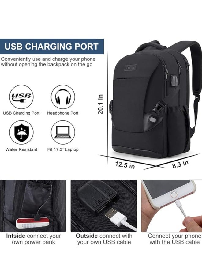 Tzowla Laptop Travel Backpack for Women Men Water Resistant Anti Theft College Backpacks - Image 2