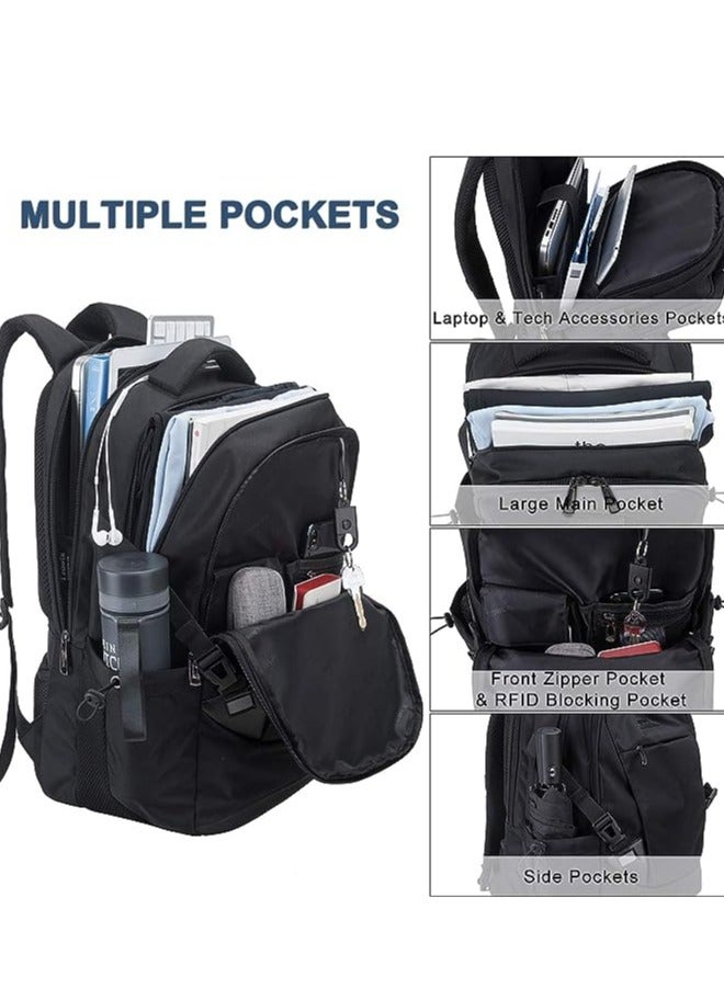 Tzowla Laptop Travel Backpack for Women Men Water Resistant Anti Theft College Backpacks - Image 3
