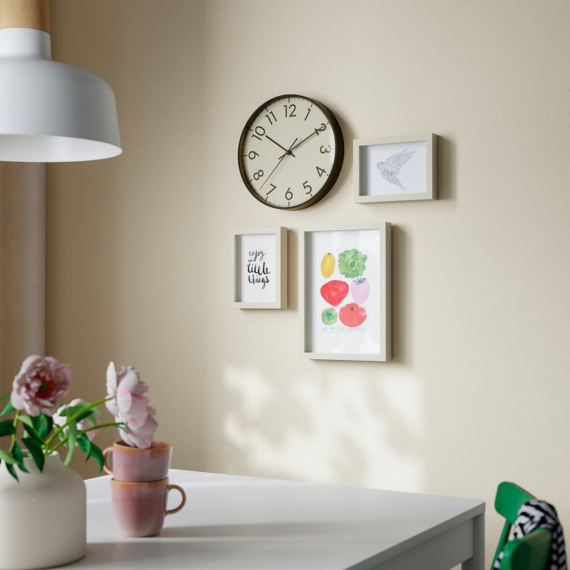 Baitique Wall Clock, Black/Beige, 28 cm - Image 2