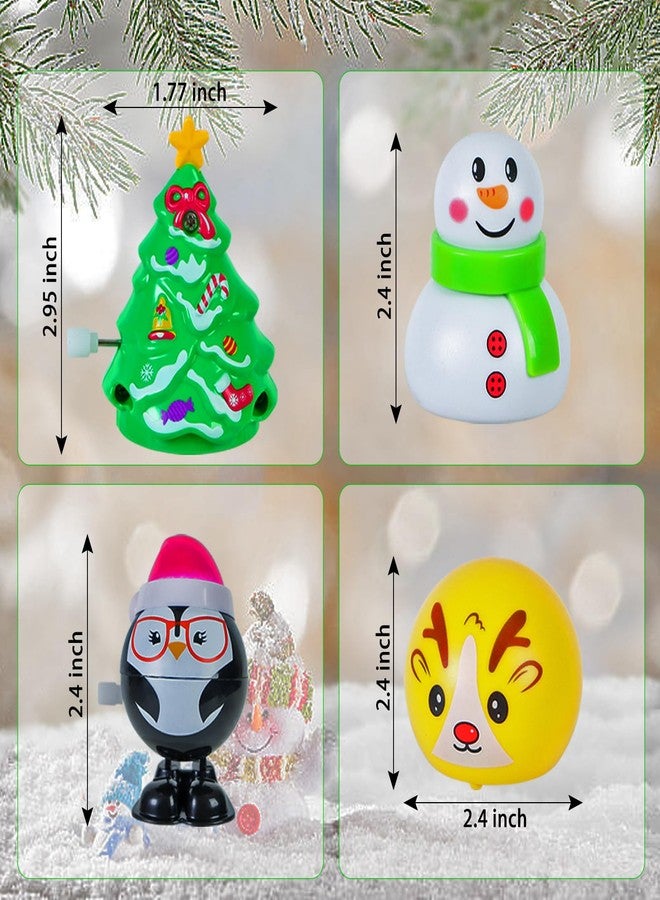 Shitailu 25 Pcs Christmas Wind Up and Jumping Popper Toys Xmas Stocking Stuffers Toys Assortment for Christmas Party Favors Supply Accessories Goody Bag Filler - Image 2
