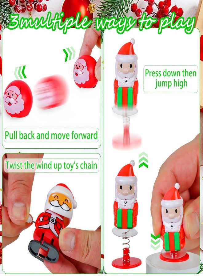 Shitailu 25 Pcs Christmas Wind Up and Jumping Popper Toys Xmas Stocking Stuffers Toys Assortment for Christmas Party Favors Supply Accessories Goody Bag Filler - Image 4