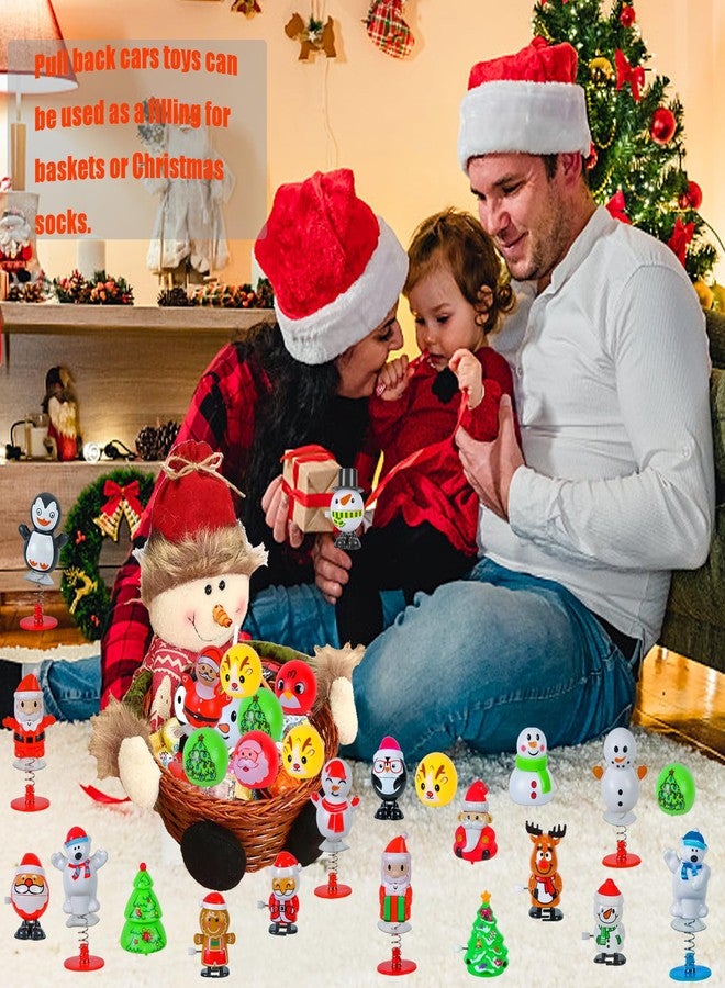Shitailu 25 Pcs Christmas Wind Up and Jumping Popper Toys Xmas Stocking Stuffers Toys Assortment for Christmas Party Favors Supply Accessories Goody Bag Filler - Image 5