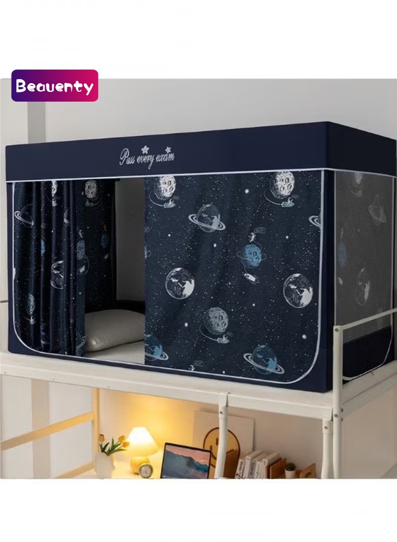 Beauenty Bed Canopy Tents Curtain Blackout Curtain Single Bed Tent Curtain Student Shading Cloth Bed Canopy Mosquito Net Student Sleep Privacy Protection - Image 1