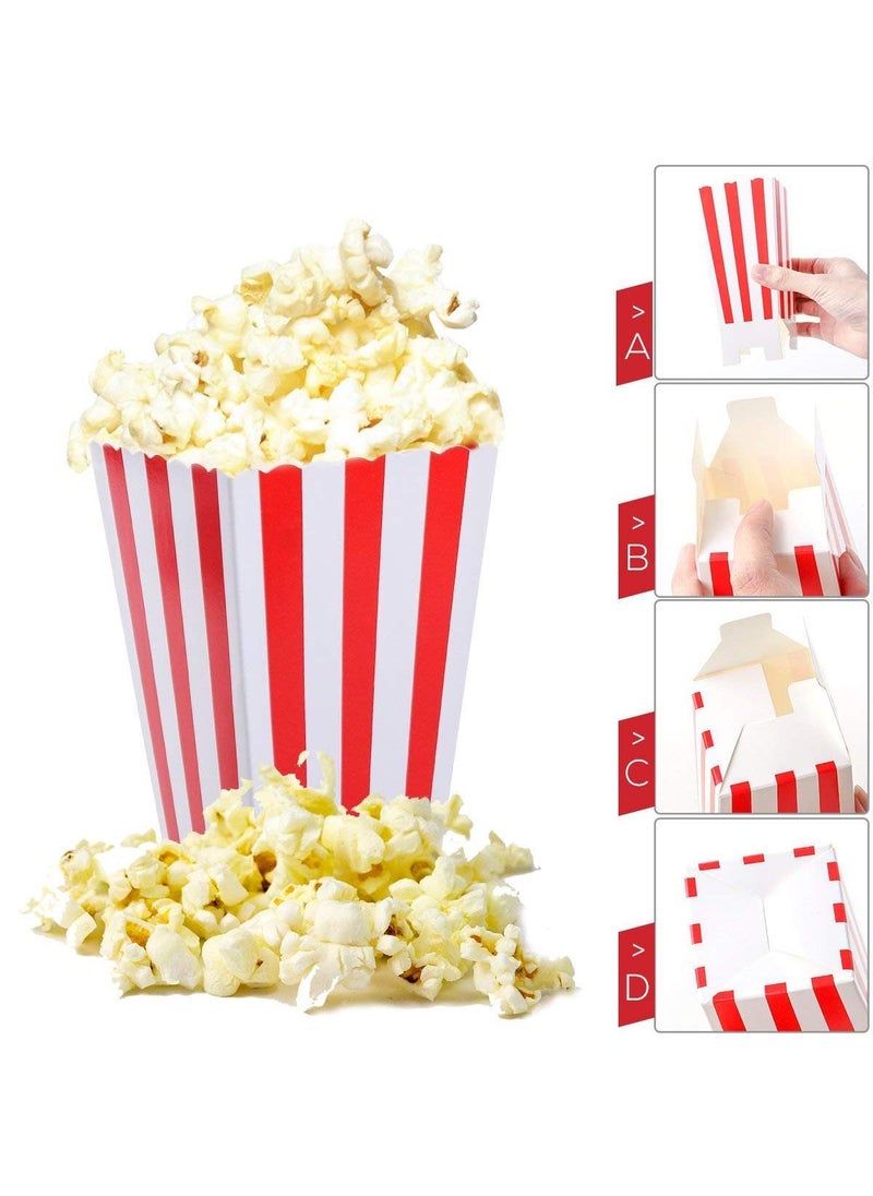 50 Red Stripe Pattern Popcorn Boxes for Party Decor - 11.5 x 5CM Dinnerware Set - pzsku/ZC77096F11DB75F0D67F8Z/45/_/1713522280/d5629e46-16a1-4ded-aaf5-d3c27e76e8bd