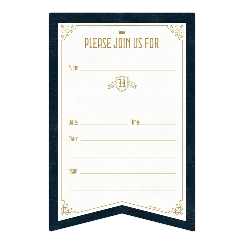 CONQUEST CON*QUEST Harry Potter House Banners Fill-in-the-Blank Magical Celebration Invitation & Envelope Box Set, Includes 20 Blank Invites & 20 Corresponding Envelopes, 4'' x 6'', Officially Licensed - Image 5