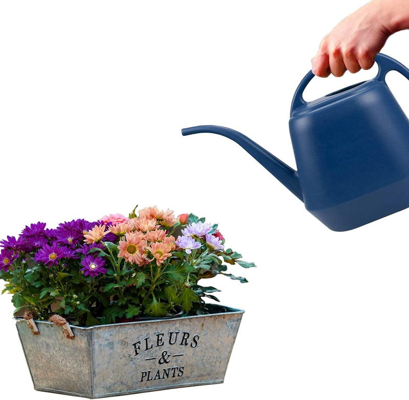 Fasmov Plastic Watering Can, Blue, 1-Gallon - Image 4