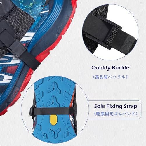 TRIWONDER Reflective Trail Gaiters Running Gaiters Low Ankle Gators with UV Protection for Men Women (Purple) - Image 4