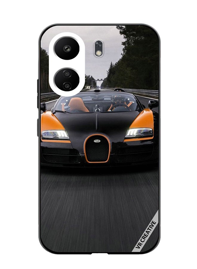 VR CREATIVE Protective Case Cover For Xiaomi Redmi 13C Bugatti Chiron Design Multicolour - Image 1