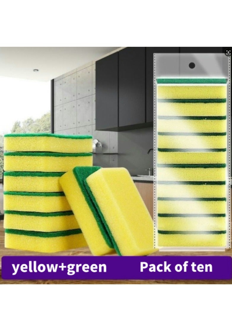 Dishwaher Sponge Heavy Duty Cellulose Scrub Sponges Kitchen, Powerful Scrubbing and Cleaning, Suitable for Washing Dishes and Kitchen Cleaning, Absorbent & Rich Foam | 10 Pcs Value Pack - Image 2