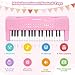 M SANMERSEN Toy Piano Keyboard for Kids Upgrade Electric Pianos Toys for 3 4 5 6 7 8 Year Old Girls Boys Beginners Keyboards with Microphone Toy for 3 Year Old Kid Gifts Pink - Image 4