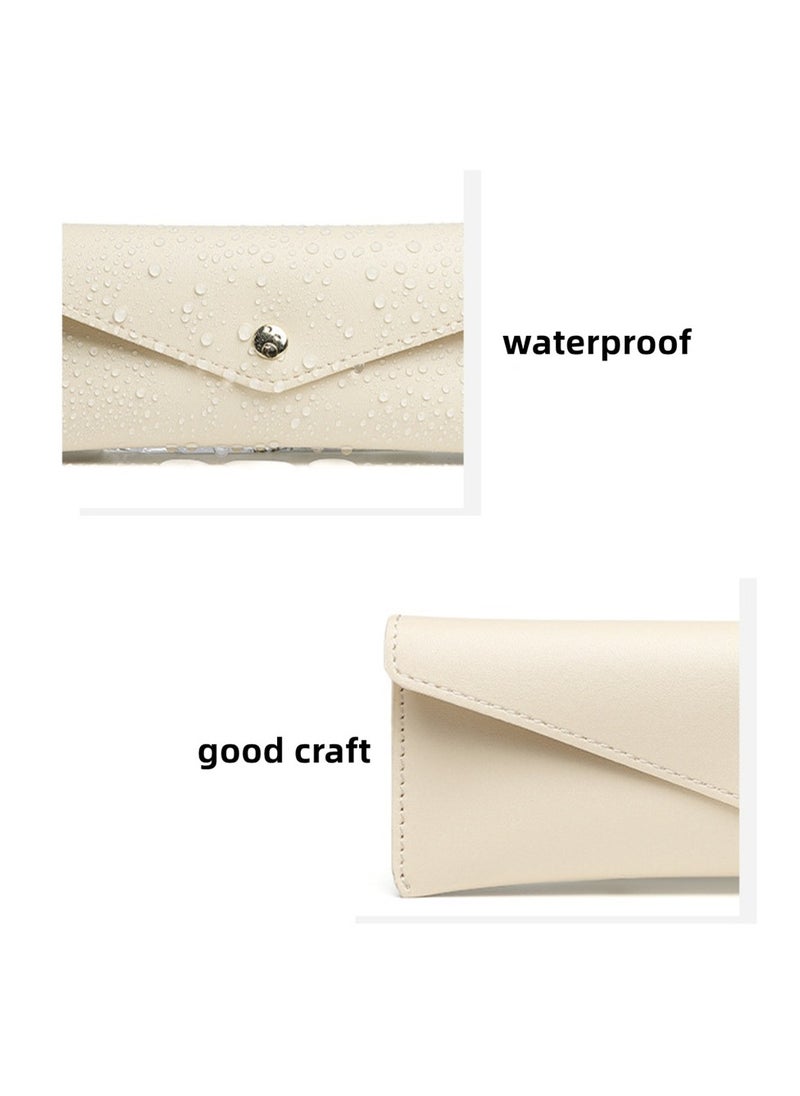 Generic Portable PU Leather Glasses Case Glasses Storage Box Makeup Brush Storage Box  - Image 4