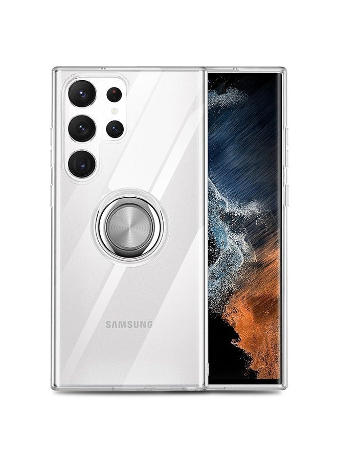 إيف Case for Samsung Galaxy S23 Ultra ، غطاء هاتف TPU المرن المقاوم للصدمات مع Kickstand حلقة مغناطيسية (Samsung Galaxy S23 Ultra) - Image 2