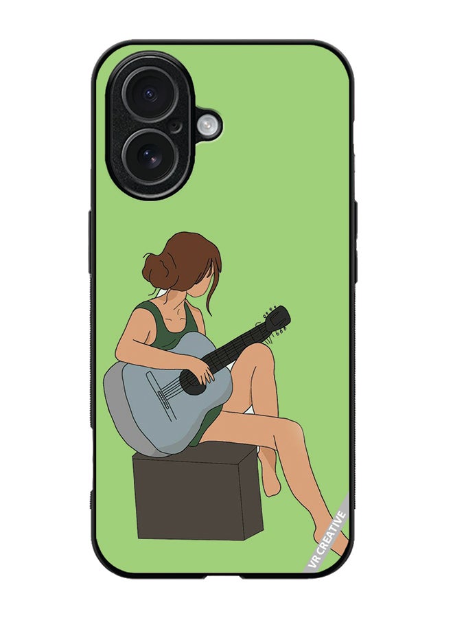VR CREATIVE Protective Case Cover For Apple iPhone 17 Girl With Guitar Design Multicolour