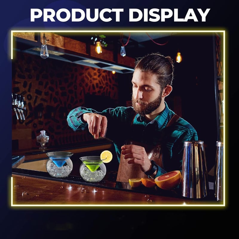 Luckam Stemless Glass, 4 Set 7 Oz Glasses Set Beautiful Elegant Glass, Ideal Gifts for Housewarming, Wedding, Birthday Celebrations - Image 5