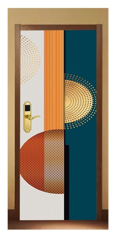 DECOR PRODUCTION Door Wallpaper | Strong PVC Material Decorative Sticker | Wallpaper for Home Doors/Almirah, Home Decor Items etc (Self Adhesive Door Deca, 30x76 Inch)_039 - Image 1