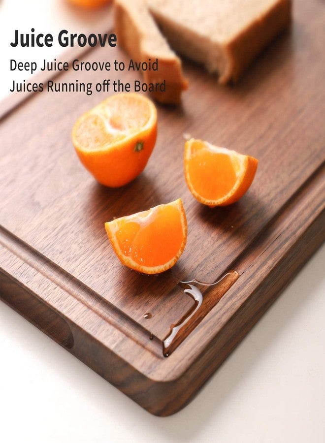 Linwnil Wooden Cutting Board Set -Reversible Acacia Wood Kitchen Chopping Boards with Juice Groove for Meat, Fruits, Vegetables & Cheese - Durable & Eco-Friendly Food Prep Boards (6) - Image 4