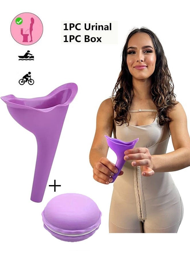 Happy D Female Urination Device, Portable Urinal, Reusable Urinal Funnel, Standing Funnel for Travel, Camping, Hiking, Outdoor Activities - Image 1