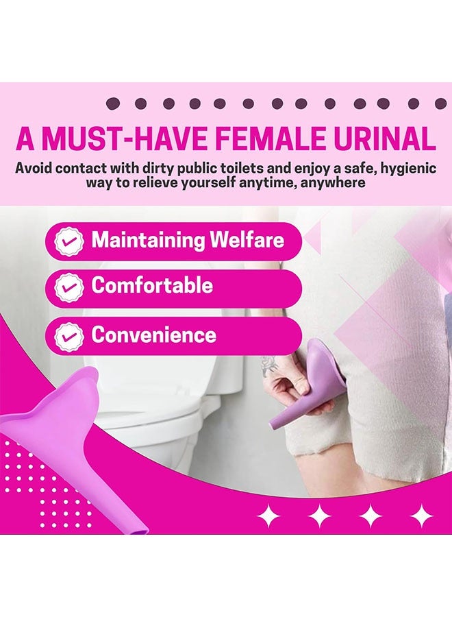 Happy D Female Urination Device, Portable Urinal, Reusable Urinal Funnel, Standing Funnel for Travel, Camping, Hiking, Outdoor Activities - Image 5
