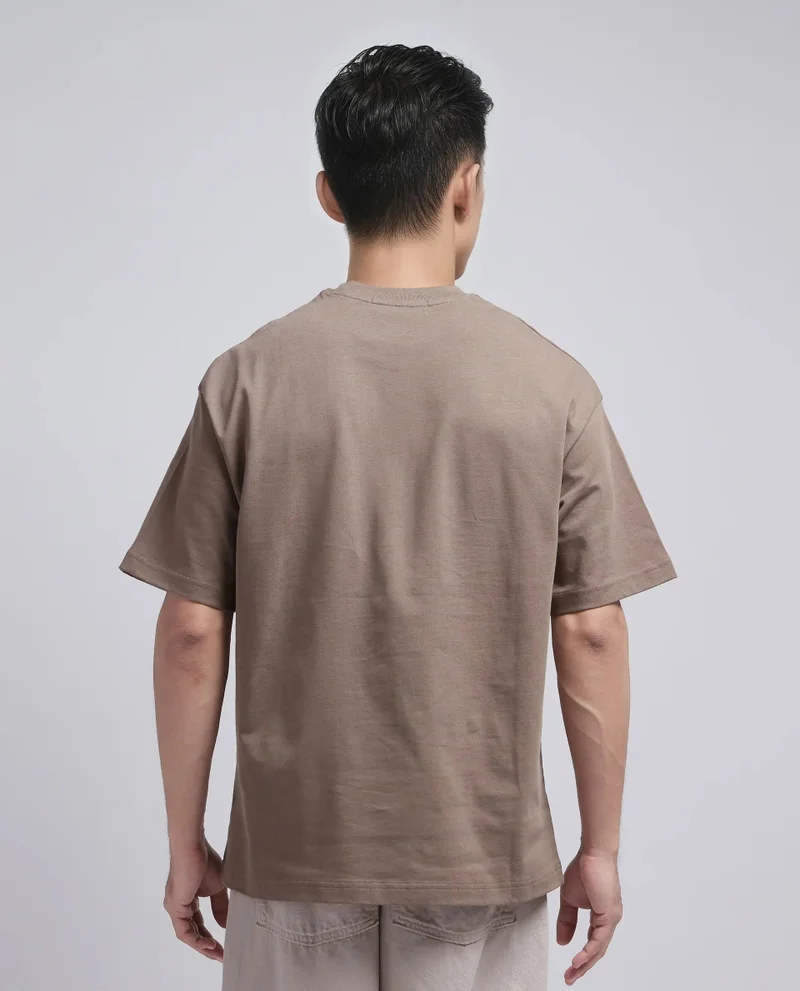Rare Rabbit Men's Oversized Graphic Print T-Shirt