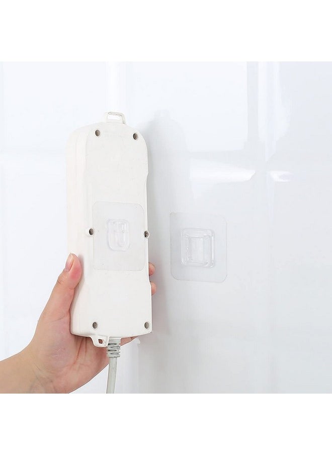 wolpin wolpin Self Adhesive Wall Hooks, PVC Waterproof Buckle Interlocking Hook Adhesive Sticky Hooks | Multipurpose Home Storage (Pack of 10 Pcs)  - Image 2