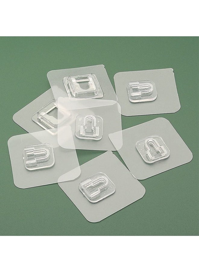 wolpin wolpin Self Adhesive Wall Hooks, PVC Waterproof Buckle Interlocking Hook Adhesive Sticky Hooks | Multipurpose Home Storage (Pack of 10 Pcs)  - Image 5