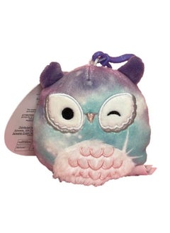 SQUISHMALLOW Official Kellytoy 3.5 Inch Clip On Bag Keychain Backpack Clips Squishy Soft Plush Toy Animal (Solina Owl)  - Image 2