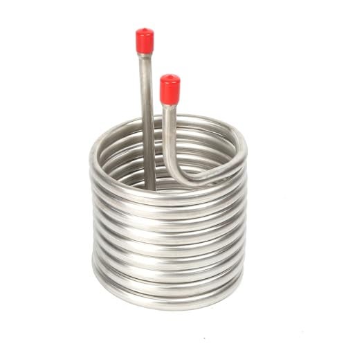 QiiMii Stainless Steel 304 Condensing Coil - 6" x 6" x 10" - 1/4" FNPT - Image 1
