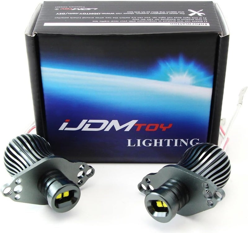 iJDMTOY LED Angel Eye Marker Bulbs for BMW E90 E91 2006-2012 - 20W Xenon White - Image 5