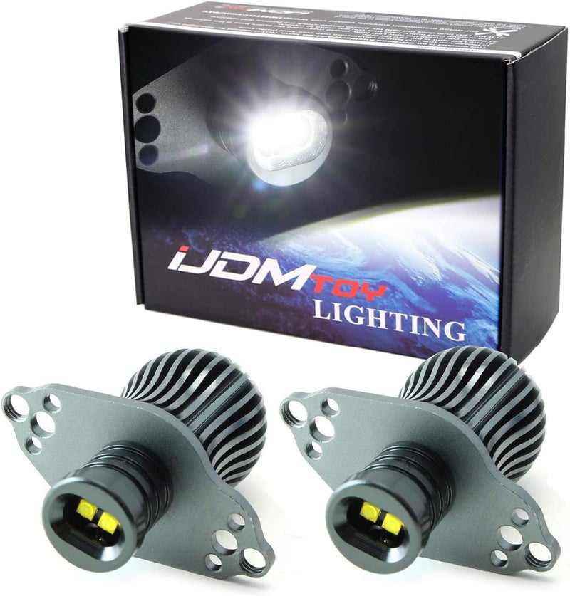 iJDMTOY LED Angel Eye Marker Bulbs for BMW E90 E91 2006-2012 - 20W Xenon White - Image 1