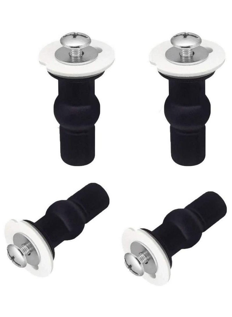 سيوسي 4 عبوات من براغي مفصلات لمقعد المرحاض ، مثبتات لمقاعد المرحاض ، تثبت براغي الصواميل المطاطية المتوسعة - Image 1