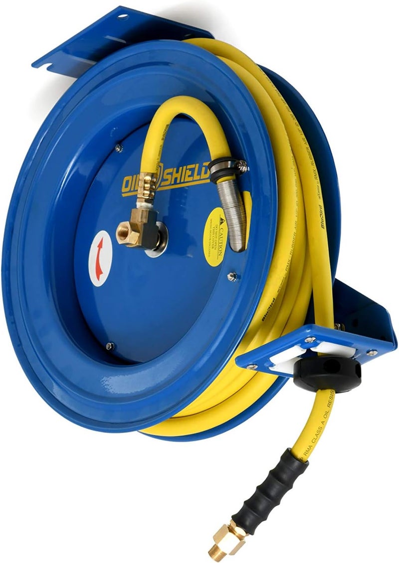 BluBird OilShield 18ga Heavy Duty Retractable Air Hose Reel 12 x 50 - Image 2