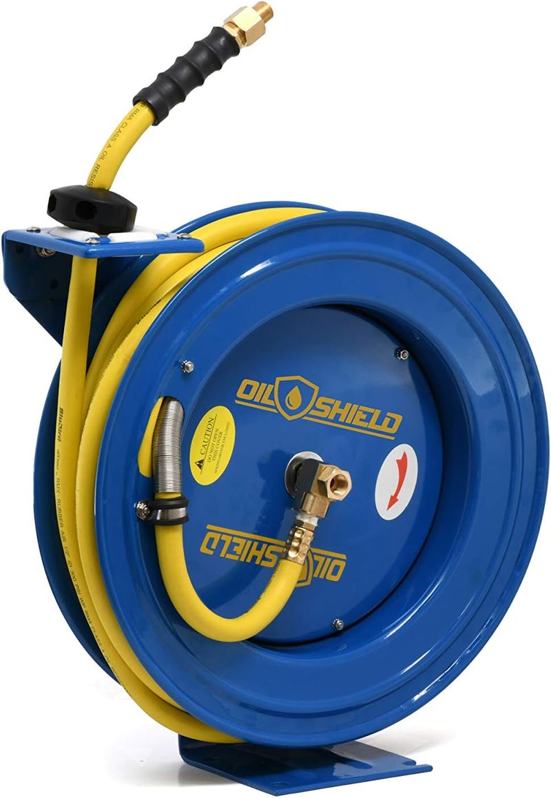 BluBird OilShield 18ga Heavy Duty Retractable Air Hose Reel 12 x 50 - Image 3