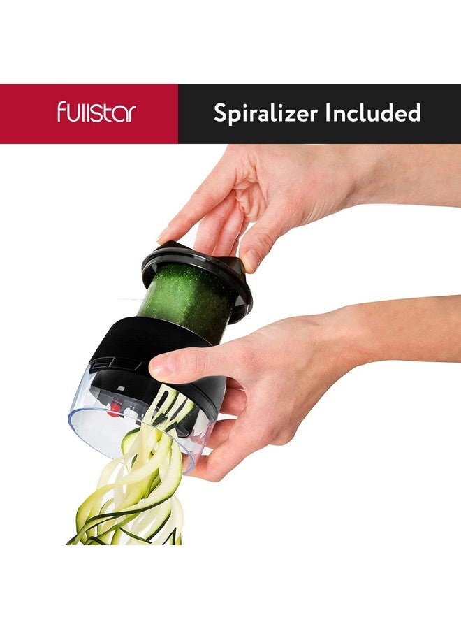 فل ستار مفرمة خضراوات وقطاعة ماندولين متعددة الاستخدامات من فولستار للمطبخ - مبشرة جبن، قاطعة بطاطس مقلية، قطاعة جبن - مبشرة حلزونية يدوية إضافية متضمنة (6 في 1، من الفولاذ المقاوم للصدأ) - Image 3