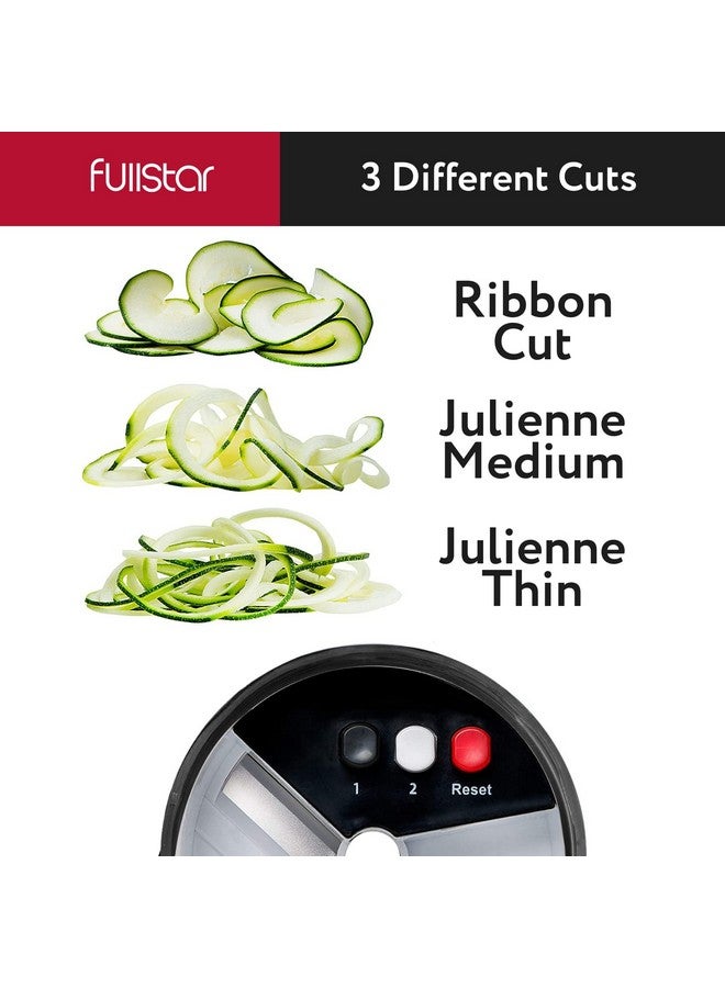 فل ستار مفرمة خضراوات وقطاعة ماندولين متعددة الاستخدامات من فولستار للمطبخ - مبشرة جبن، قاطعة بطاطس مقلية، قطاعة جبن - مبشرة حلزونية يدوية إضافية متضمنة (6 في 1، من الفولاذ المقاوم للصدأ) - Image 4