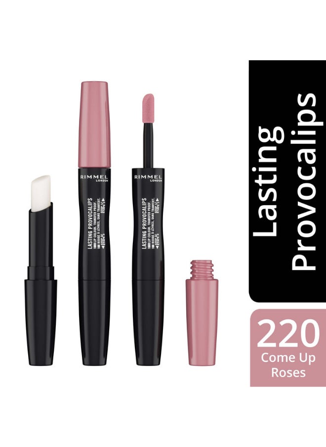RIMMEL LONDON Lasting Provocalips Liquid Lipstick 220 Come Up Roses  - Image 2