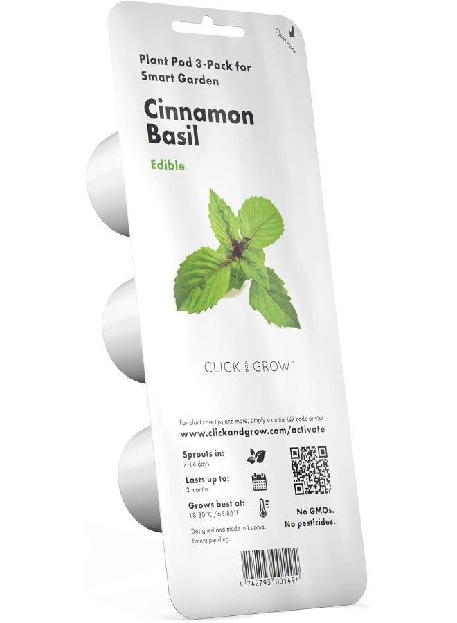 CLICK AND GROW Smart Garden Cinnamon Basil Plant Pods, 3-Pack  - Image 3